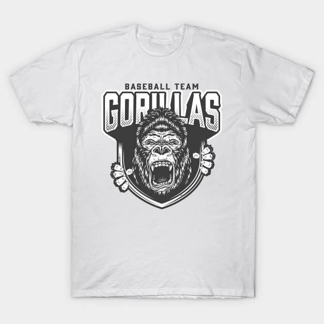 Gorrila Team T-Shirt by Seedsplash